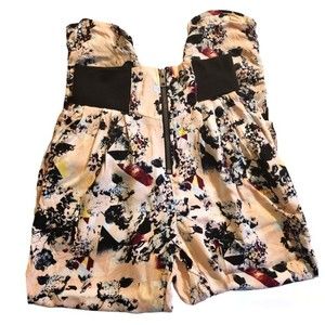 Material Girl High Waist Pants, Black and Pink, Size Small